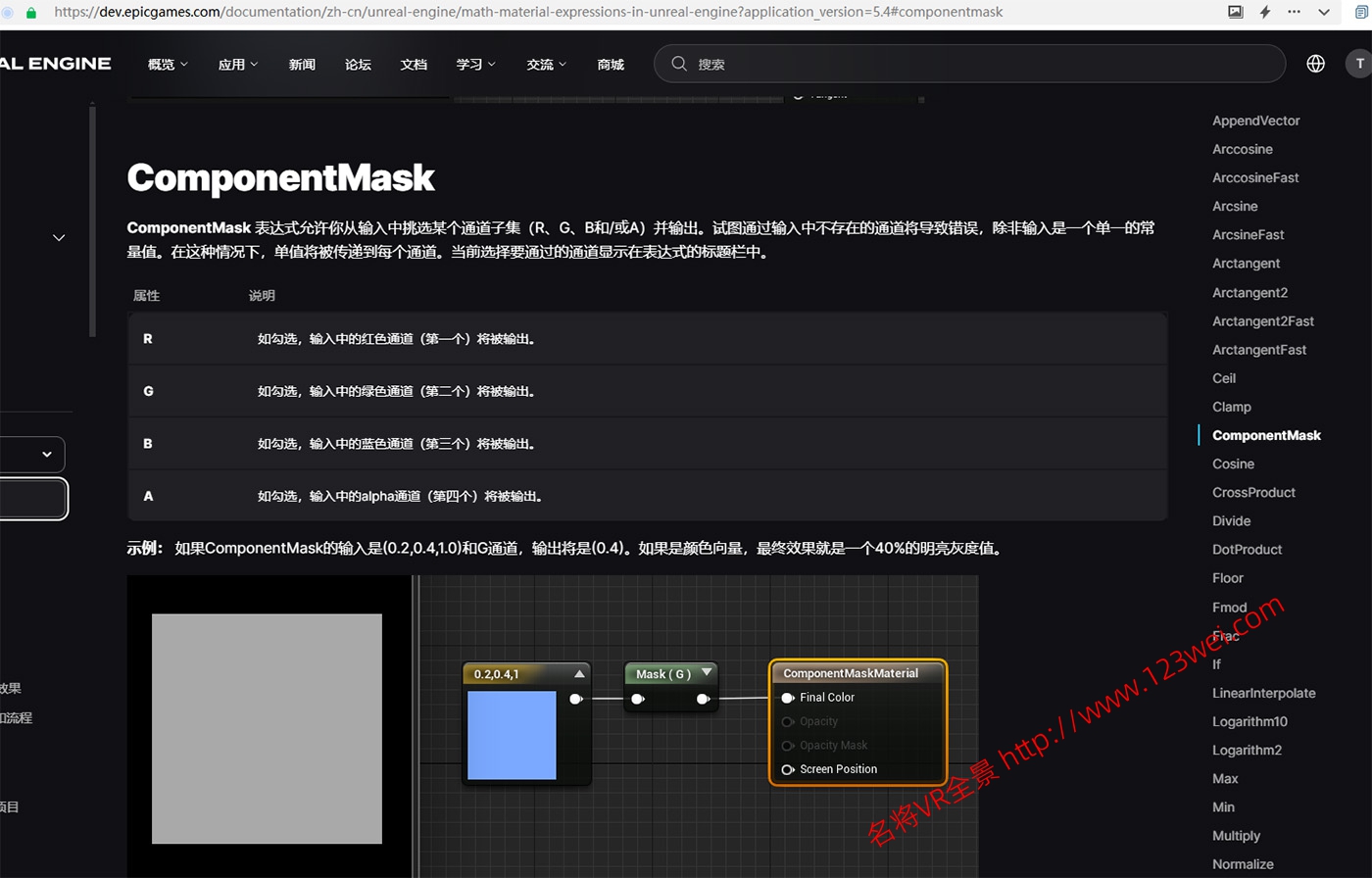 图片[2]-UE5（虚幻引擎5）值得推荐：终于理解节点MASK后基础颜色为什么是灰色-名将VR全景博客