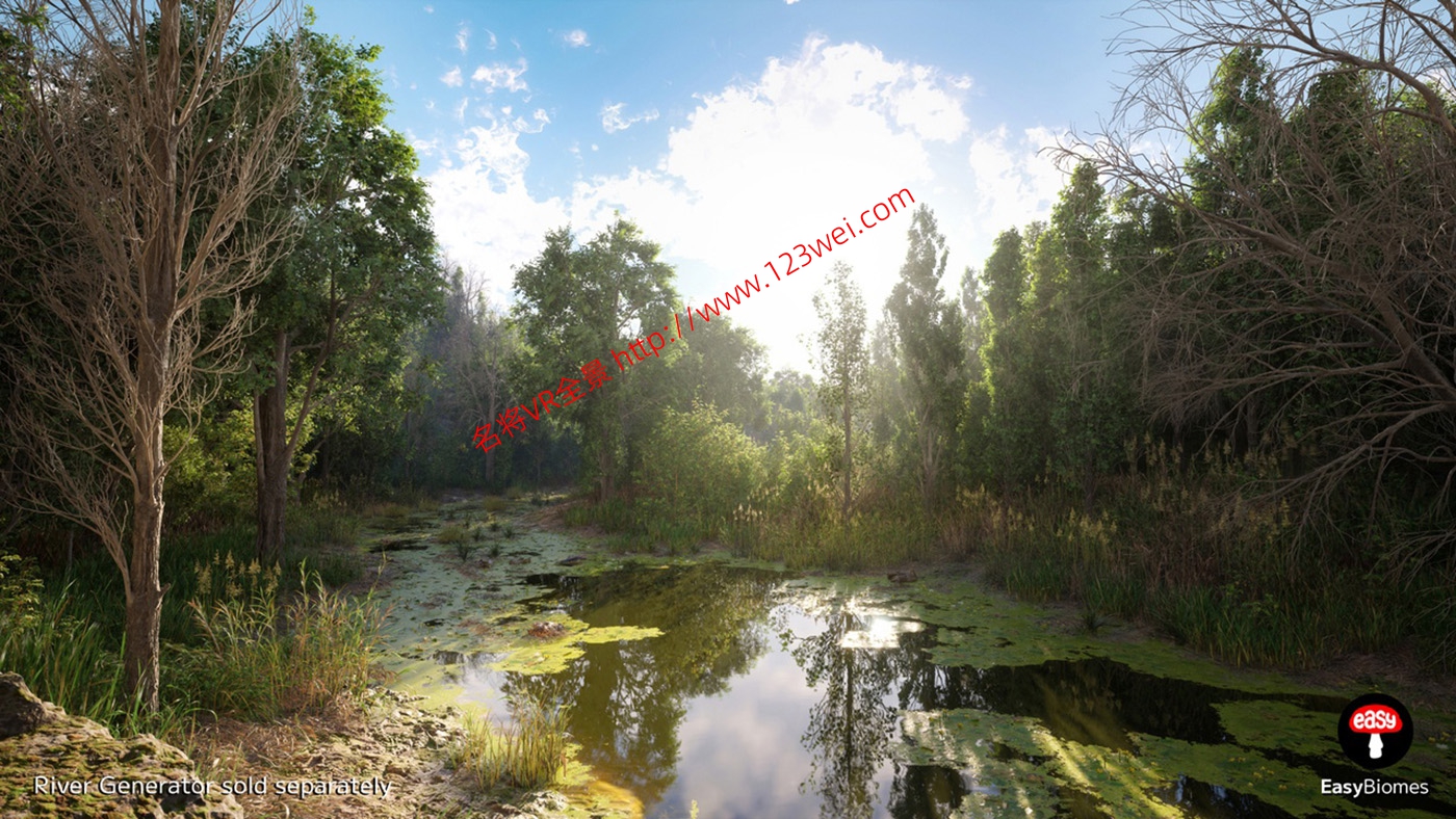 图片[5]-UE5（虚幻引擎5）资源：EasyBiomes 易用生物群落_森林杨树（可生成电影级场景）-名将VR全景博客